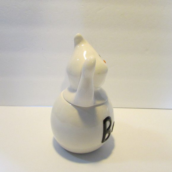 vintage ceramic ghost shape candy jar Halloween fall decor - Picture 7 of 10